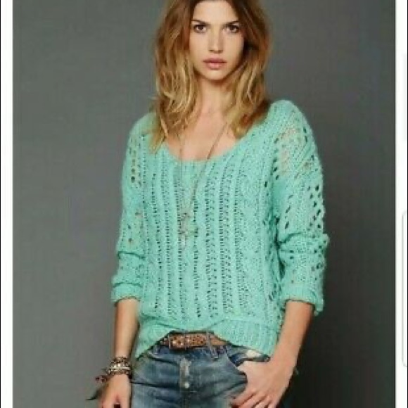 Free People Box-y Cable Knit Sweater - Picture 6 of 6